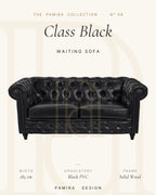 Class Black Chesterfield Bekleme Koltuğu 1