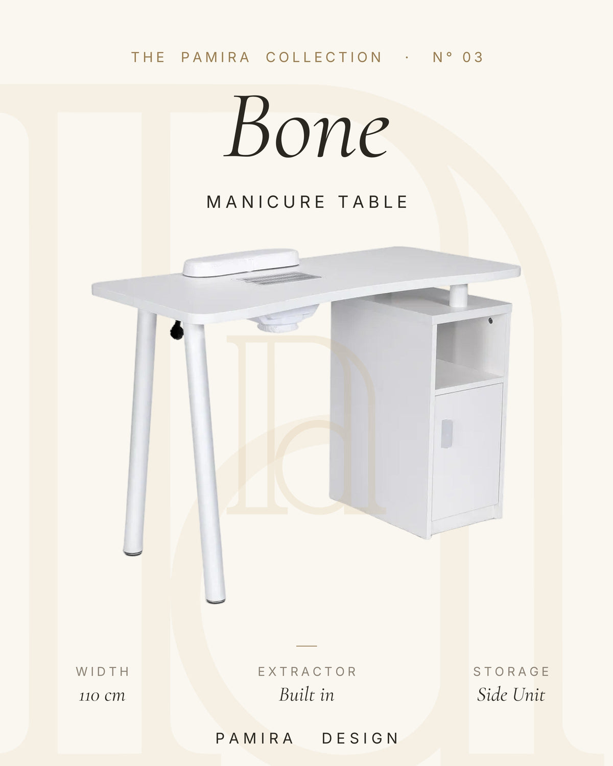 Bone Aspiratörlü Manikür Masası