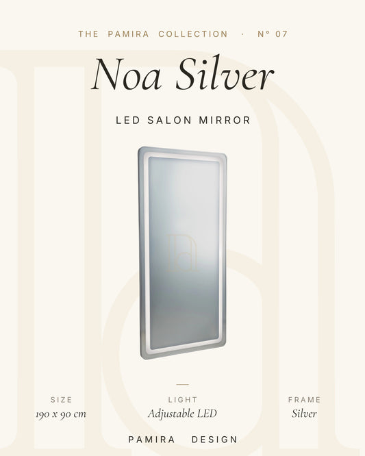Noa Silver LED'li Kuaför Aynası