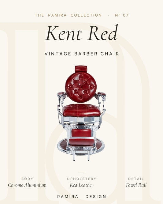 Kent Kırmızı Vintage Berber Koltuğu