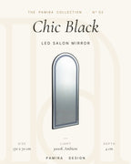 Chic Black LED'li Kuaför Aynası 1
