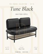 Tune Black Metal Bekleme Koltuğu 1