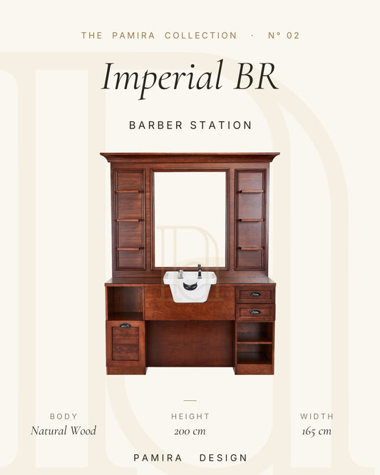 Imperial BR Ahşap Berber Tezgâhı