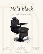 Hola Black Vintage Berber Koltuğu 1