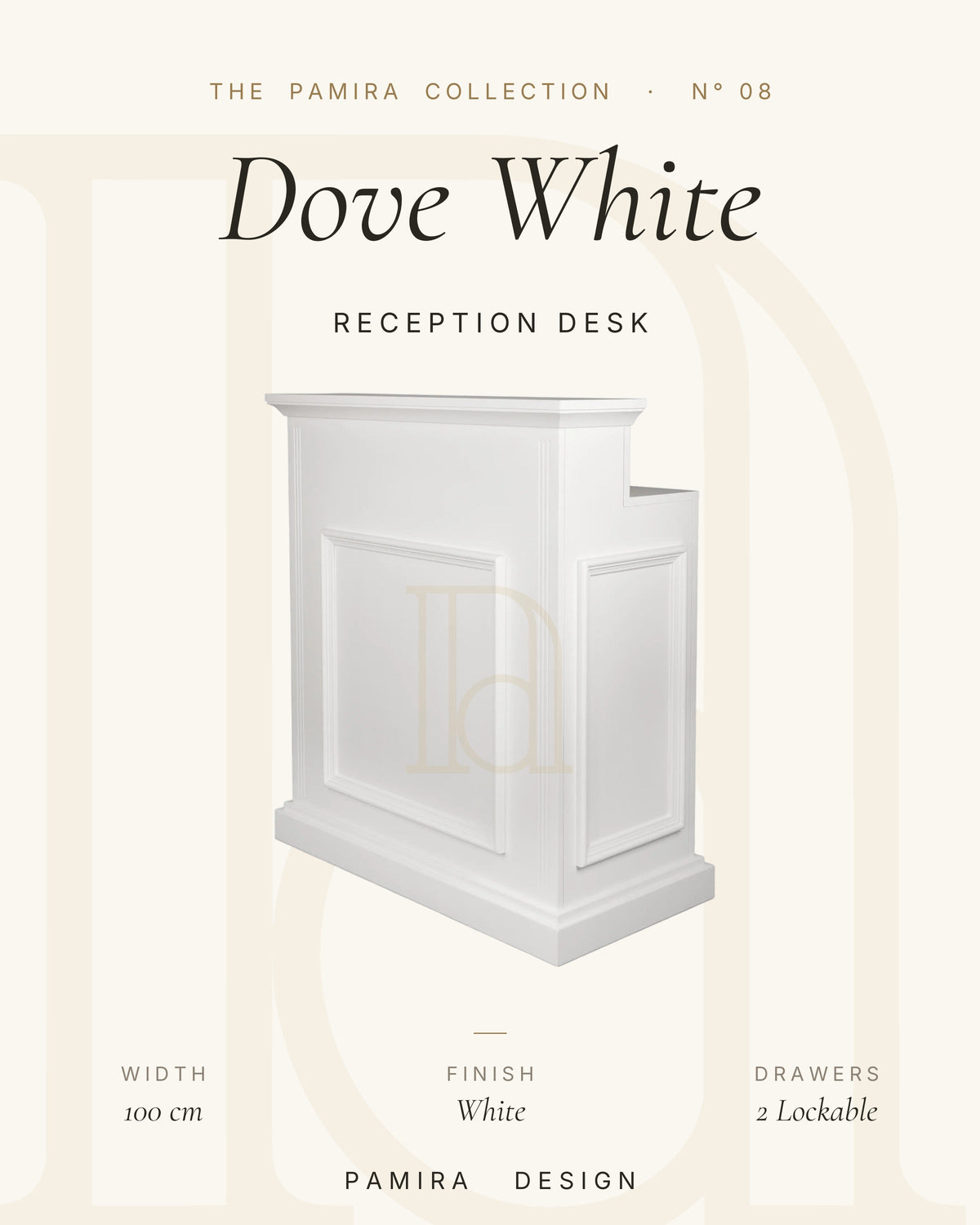 مكتب استقبال Dove الأبيض