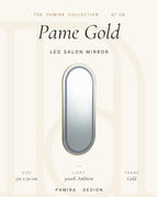 Pame Gold LED'li Kuaför Aynası 1