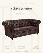 Class Brown Chesterfield Bekleme Koltuğu 1