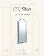 Chic Silver LED'li Kuaför Aynası 1