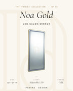 Noa Gold LED'li Kuaför Aynası 1