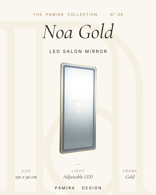 Noa Gold LED'li Kuaför Aynası