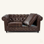 Class Brown Chesterfield Bekleme Koltuğu 2