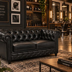 Class Black Chesterfield Bekleme Koltuğu 6